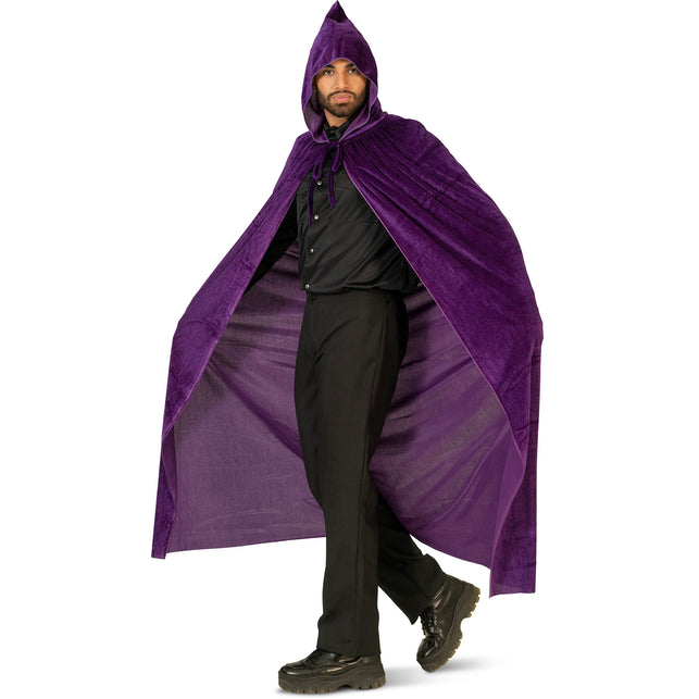 Paarse cape velours