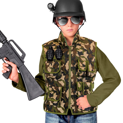 Militair camouflage vest kostuum Lynn kind — foto 4