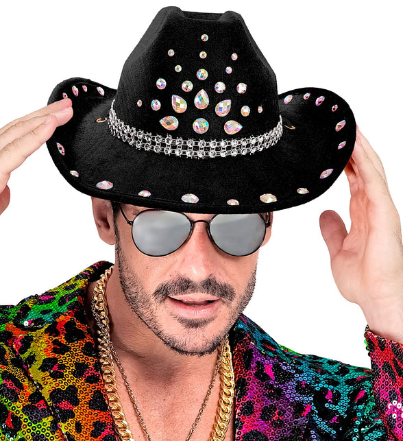 Cowboyhoed zwart met diamanten Sem — foto 5