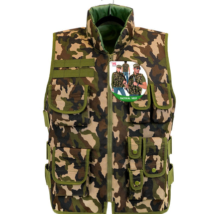Militair camouflage vest kostuum Lynn volwassenen — foto 2