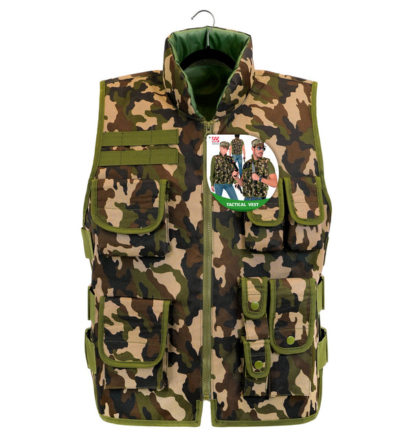 Militair camouflage vest kostuum Lynn volwassenen — foto 2