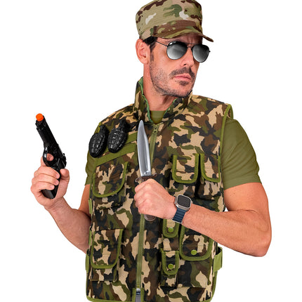 Militair camouflage vest kostuum Lynn volwassenen — foto 5