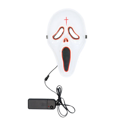 LED masker Spook wit Halloween — foto 2