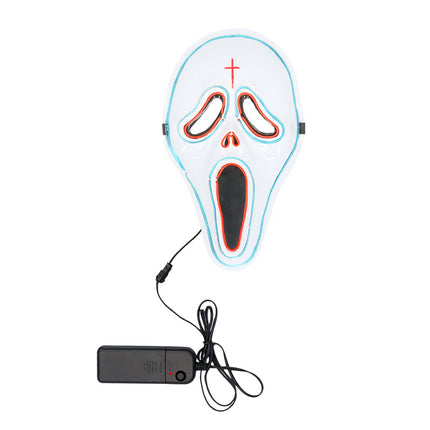 LED masker Spook wit Halloween — foto 3