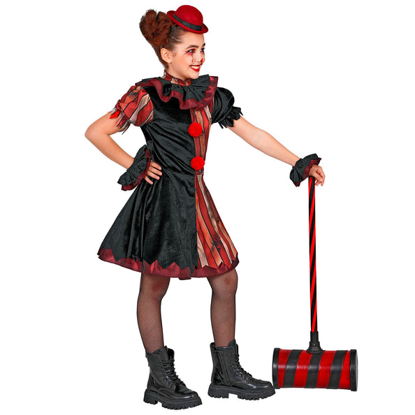 Gemene clownsjurk meisjes rood zwart 5-delig — foto 4