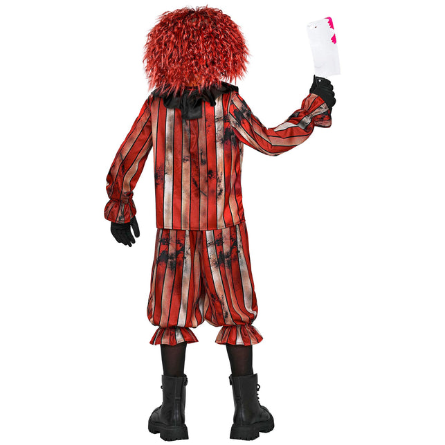 Gemene clownsjas jongens rood met plooikraag en broek — foto 4