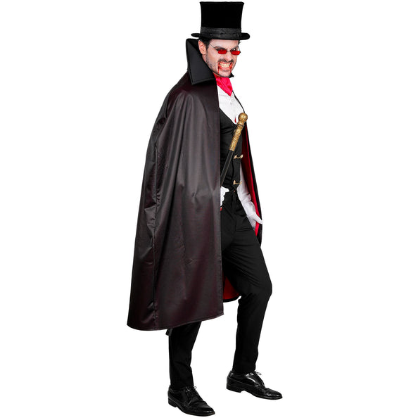 Vampier kostuum heren met cape, gilet en jabot — foto 4