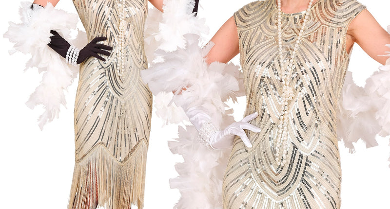 Roaring jaren 20 gatsby flapper jurk voor dames vooraanzicht – kostuums