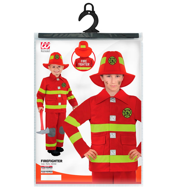 Brandweer jas voor jongens totaalbeeld – kostuums