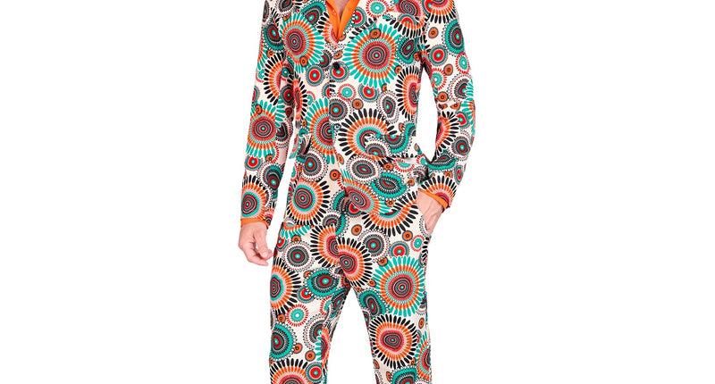 Jaren 70 kostuum vintage heren - retro disco pak voor saturday night party