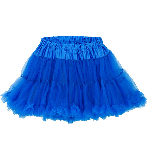 Blauwe tutu voor dames detailopname – kleding