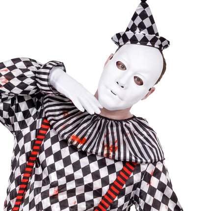 Masker man hard kunststof wit voor heren productfoto – maskers