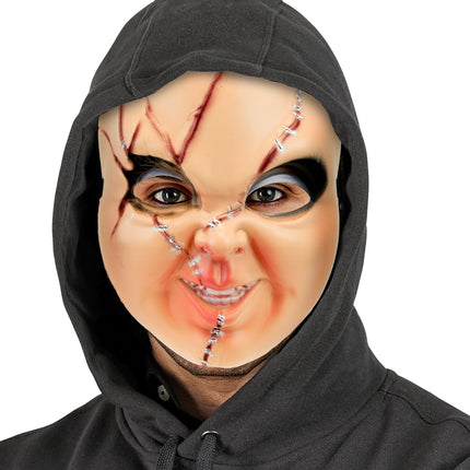 Masker good jongen hard kunststof detailopname – maskers