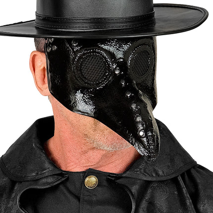 Masker pestdokter hard kunststof detailopname – maskers