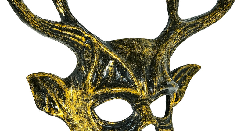 Masker Baphomet hard kunststof vooraanzicht – maskers