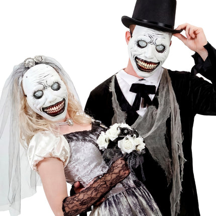Masker bubble ogen monster hard kunststof voor heren detailopname – maskers