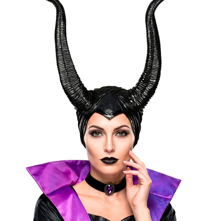 Malefica hoofddeksel voor dames achterkant – hoeden