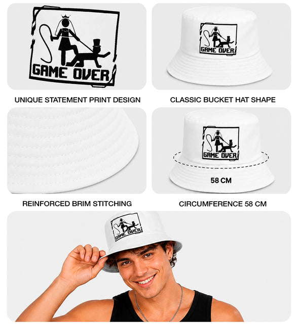 Hoed bucket game over voor heren detailopname – hoeden