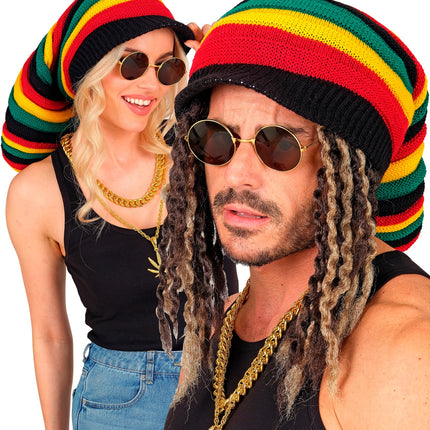 Hoed tam rasta achterkant – hoeden