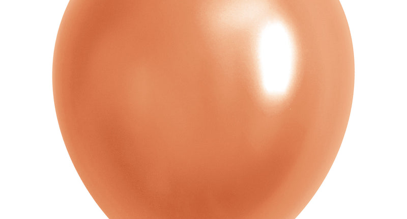40 ballonnen metallic champagne goud, opgeblazen latex ballon met glanzende reflectie en geknoopte hals
