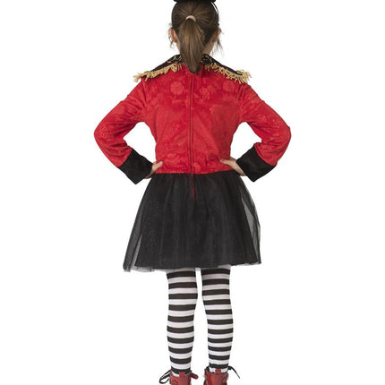 Circus directeur pak Rosy kinderen achterkant – carnaval outfit
