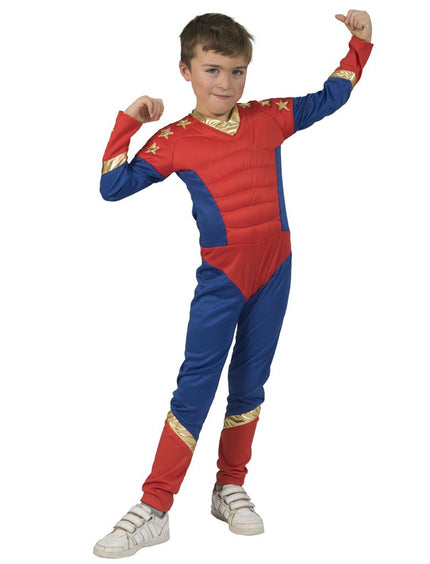 Super Power pak Thomas jongen vooraanzicht – carnavalskostuum