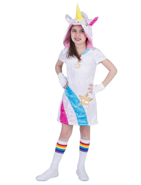 Unicorn Twinkle Light pakje meisje vooraanzicht – carnavalskostuum