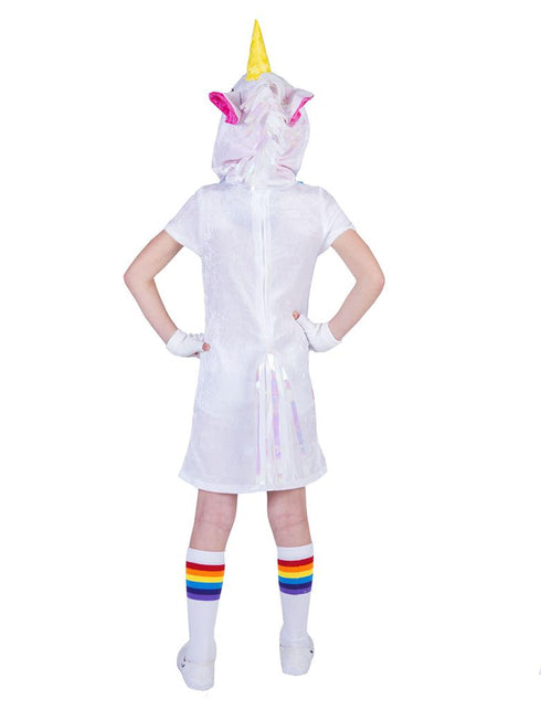 Unicorn Twinkle Light pakje meisje achterkant – carnaval outfit
