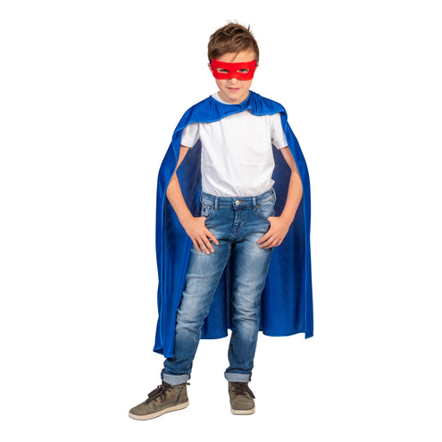 Super Hero kostuum Jerome kinderen blauw vooraanzicht – carnavalskostuum