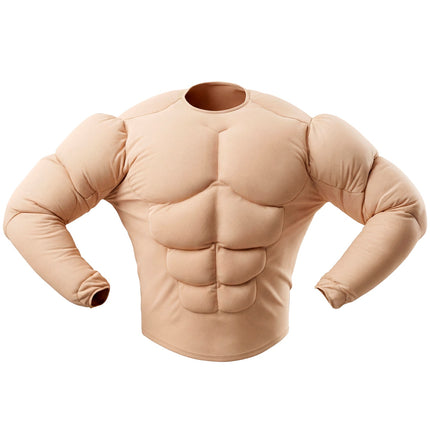 Spierbundel shirt kinderen gedragen - dikmaak spieren pak sixpack