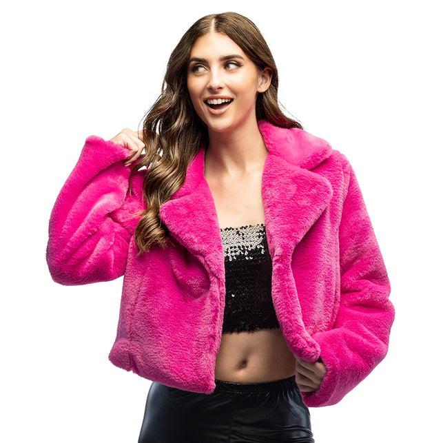 Jasje Fluffy rave fuchsia festival
