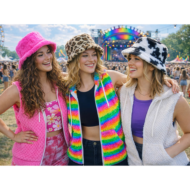 Bucket hat Luipaard binnenkant