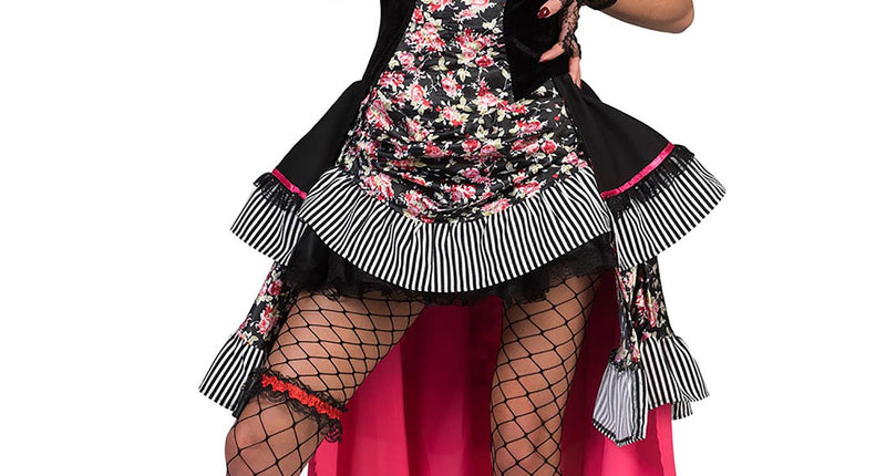 Saloon jurk sexy vooraanzicht – carnavalskostuum