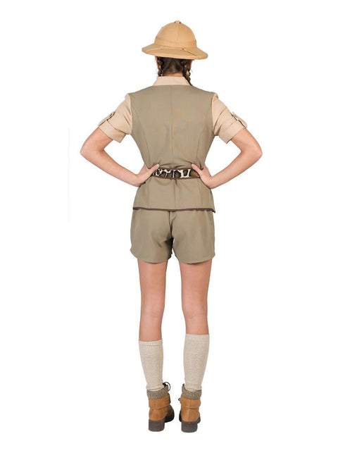 Safari outfit vrouw achterkant – carnaval outfit