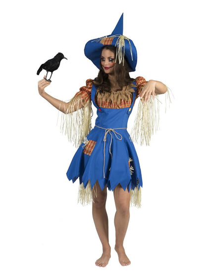 Leuk vogelverschrikkers jurkje vooraanzicht – carnavalskostuum