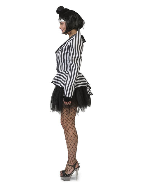 Gestreepte carnavalsjas Denise achterkant – carnaval outfit