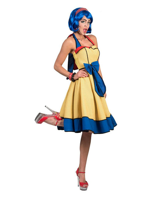 Jurk Pop art kostuum zijaanzicht – verkleedkleding