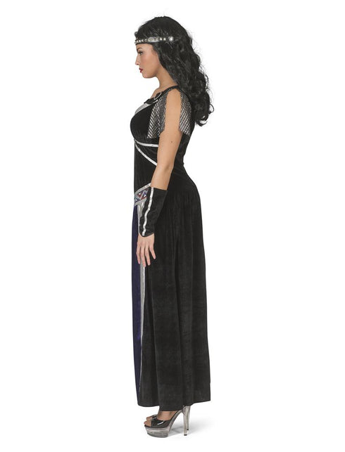 Middeleeuwse koninginnen pak Eustacia dames achterkant – carnaval outfit