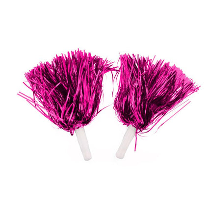 Pompons in metallischem Gold oder Silber