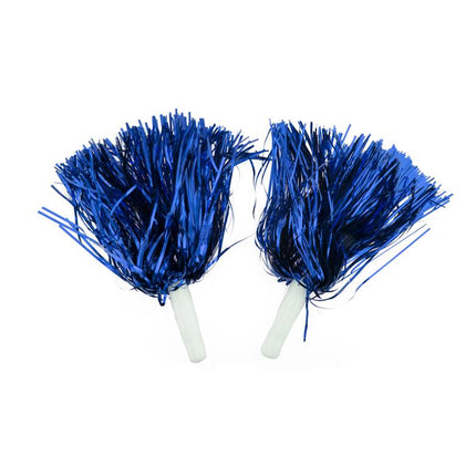 Pompons in metallischem Gold oder Silber