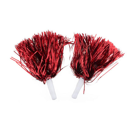 Pompons in metallischem Gold oder Silber
