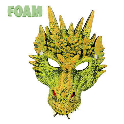 Foam halfmasker Draak middeleeuws detail