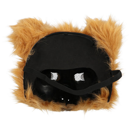Pluchen halfmasker Beer — foto 4