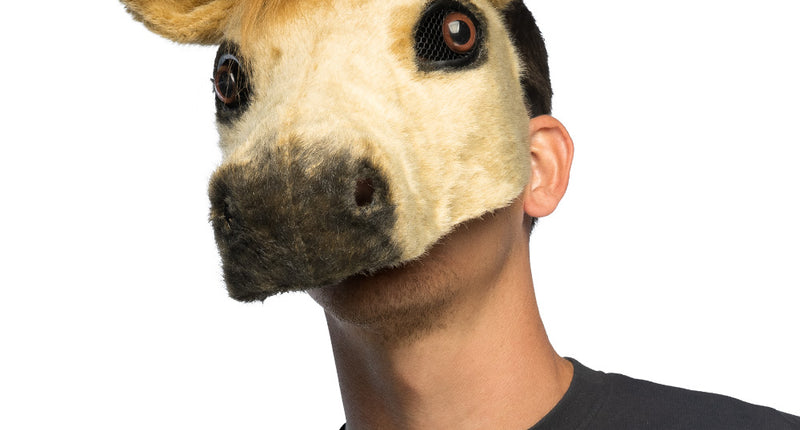 Pluchen halfmasker Paard festival vrijgezellenfeest