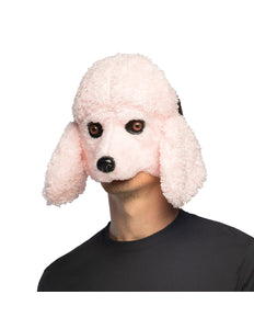Pluchen halfmasker Roze poedel festival Pride