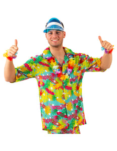 Aloha shirt Demi met palm print vooraanzicht – carnavalskostuum