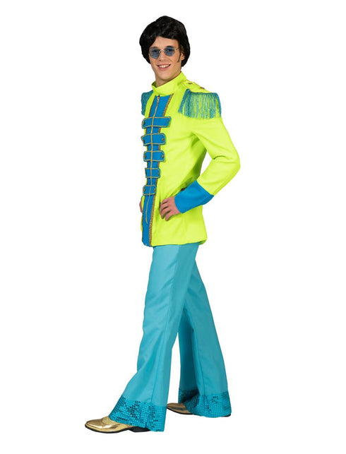 Beatles Jas in groen zijaanzicht – verkleedkleding