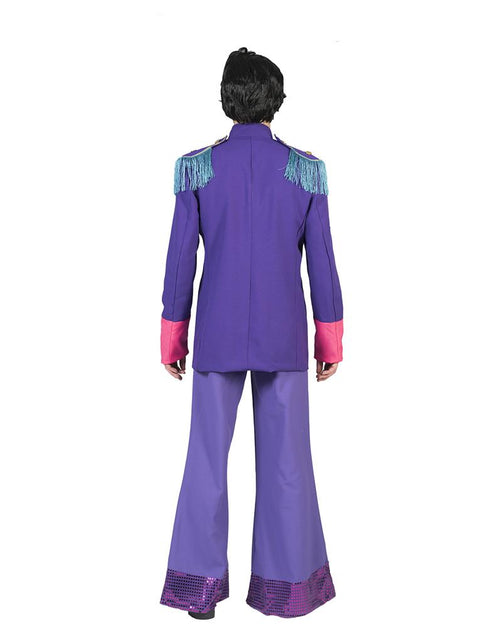 Beatles jas in paars achterkant – carnaval outfit