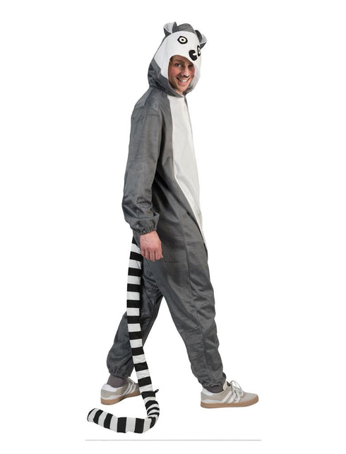 Ringstaartmaki kostuum zijaanzicht – verkleedkleding