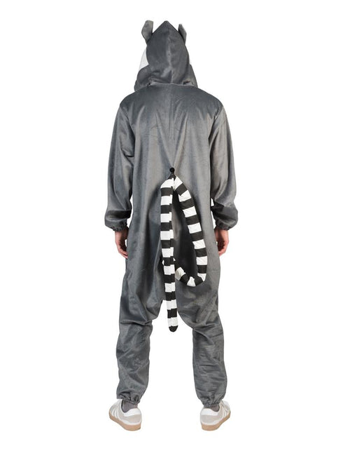 Ringstaartmaki kostuum achterkant – carnaval outfit